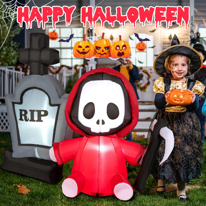 Halloween Inflatable Ghost Tombstone - Suitable for Halloween Party Decorations