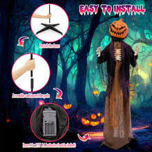Charger l&#39;image dans la galerie, Halloween Animated Standing Pumpkin Scarecrow - Suitable for Scary Parties and Halloween Decorations
