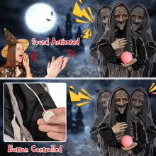 Charger l&#39;image dans la galerie, Halloween Electronic Animated Standing Witch with Built-in Sensor - Suitable for Scary Activities and Halloween Decorations
