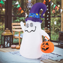Load image into Gallery viewer, 6-Foot Halloween Inflatable Ghost with Mirror Lights - Suitable for Halloween Events and Decorations
