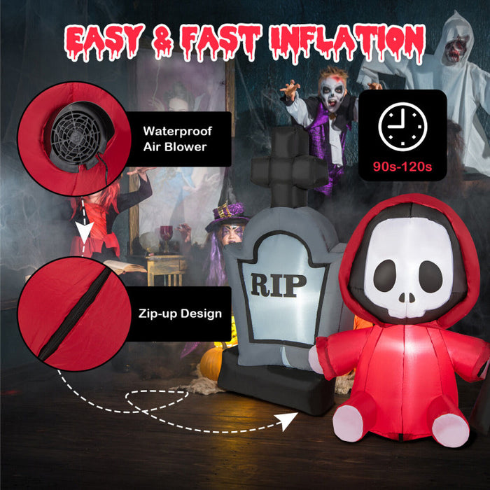 Halloween Inflatable Ghost Tombstone - Suitable for Halloween Party Decorations