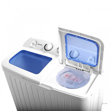 Load image into Gallery viewer, 20 lb Capacity White Compact Dual-Tub Washing Machine for Home Use
