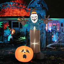 Load image into Gallery viewer, Halloween Inflatable Scarecrow Pumpkin Ghost with Built-in LED Lights - Suitable for Halloween Party Decorations
