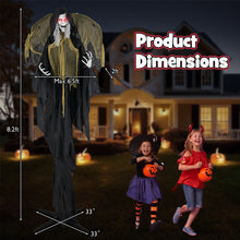 Load image into Gallery viewer, Halloween Electronic Animated Standing Witch with Pre-recorded Phrases and Wings - Suitable for Halloween Decorations
