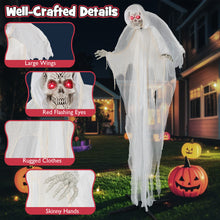 Load image into Gallery viewer, Halloween Sound-Activated Standing Haunting Angel with Glowing Eyes and Moving Wings - Suitable for Haunted Houses and Halloween Decorations
