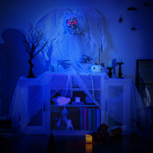 Load image into Gallery viewer, Halloween Sound-Activated Standing Haunting Angel with Glowing Eyes and Moving Wings - Suitable for Haunted Houses and Halloween Decorations

