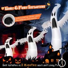 Load image into Gallery viewer, Halloween Inflatable Ghost with Built-in LED Lights and Blower - Suitable for Halloween Decorations
