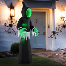 Load image into Gallery viewer, Halloween Inflatable Ghost with Built-in Green LED Lights - Suitable for Halloween Decorations and Scary Parties
