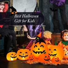 Load image into Gallery viewer, Halloween Inflatable Pumpkin Set 7-Piece with Built-in Blower - Suitable for Halloween Decorations, Parties, and Events
