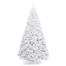 Load image into Gallery viewer, 6/7.5/9-Foot White Christmas Tree with Metal Stand - Multiple Sizes Available for Christmas Event Decorations
