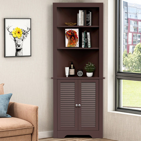 Auction Deal -Brown Free-Standing 3-Tier Bathroom Storage Cabinet