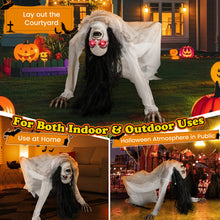 Load image into Gallery viewer, Halloween Electronic Crawling Ghost with LED Red Eyes - Suitable for Haunted House Party Decorations

