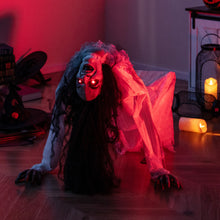 Load image into Gallery viewer, Halloween Electronic Crawling Ghost with LED Red Eyes - Suitable for Haunted House Party Decorations
