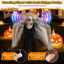 Load image into Gallery viewer, Halloween Electronic Crawling Ghost with LED Red Eyes - Suitable for Haunted House Party Decorations
