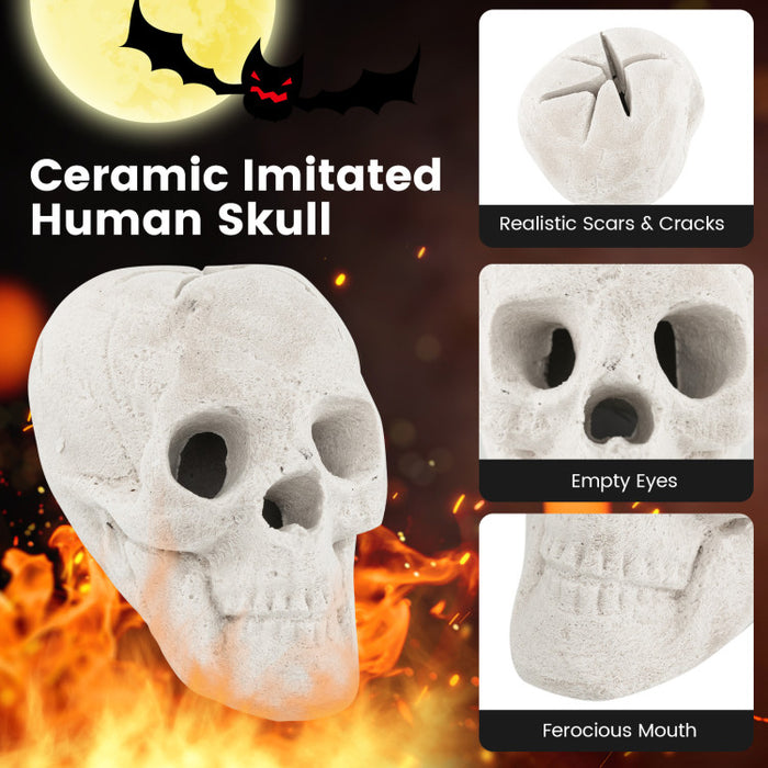 Halloween Fire Pit Skeleton - Reusable for Campfire Parties and Haunted House Decorations