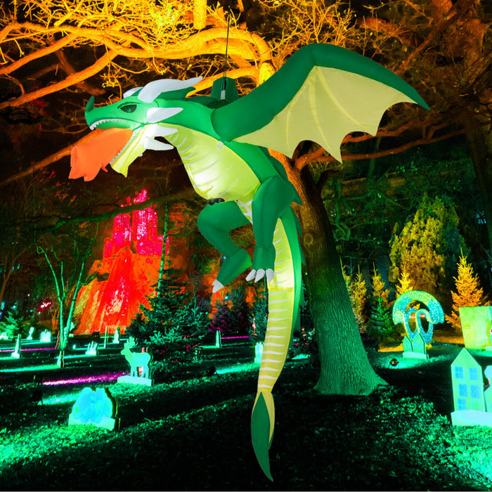 Halloween Inflatable Hanging Dragon with Ropes - Suitable for Halloween Decorations