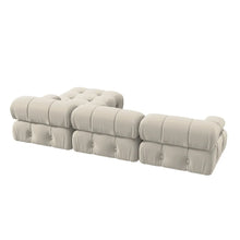Load image into Gallery viewer, Modern Velvet Sectional Sofa with Convertible Chaise - Suitable for Living Room and Showroom
