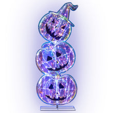Load image into Gallery viewer, Halloween Glowing Stacked Pumpkins (3 Pieces) with 150 Built-in LED Lights - Suitable for Halloween Decorations and Haunted Houses
