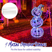 Load image into Gallery viewer, Halloween Glowing Stacked Pumpkins (3 Pieces) with 150 Built-in LED Lights - Suitable for Halloween Decorations and Haunted Houses
