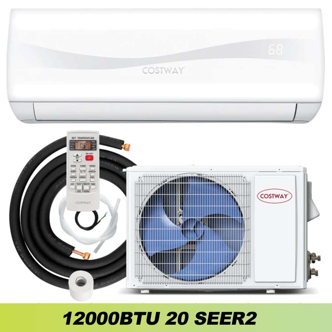 12000 BTU 20 SEER2 115V Mini Split Air Conditioner with Auto Clean & Defrost