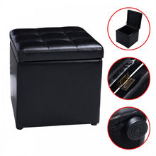Load image into Gallery viewer, Modern Leather Padded Storage Seat Shoe Bench
