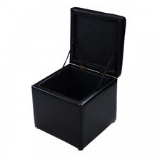 Load image into Gallery viewer, Modern Leather Padded Storage Seat Shoe Bench
