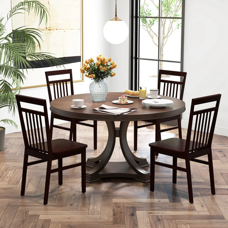 Auction Deal -High Backrest Armless Dining Chairs for Country Style Restaurant