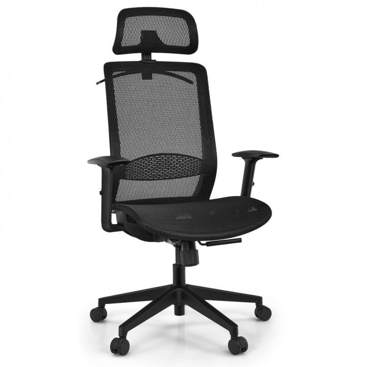 Mesh Office Chair with Clothing Rack, Height Adjustable