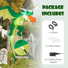 Load image into Gallery viewer, Halloween Inflatable Hanging Dragon with Ropes - Suitable for Halloween Decorations
