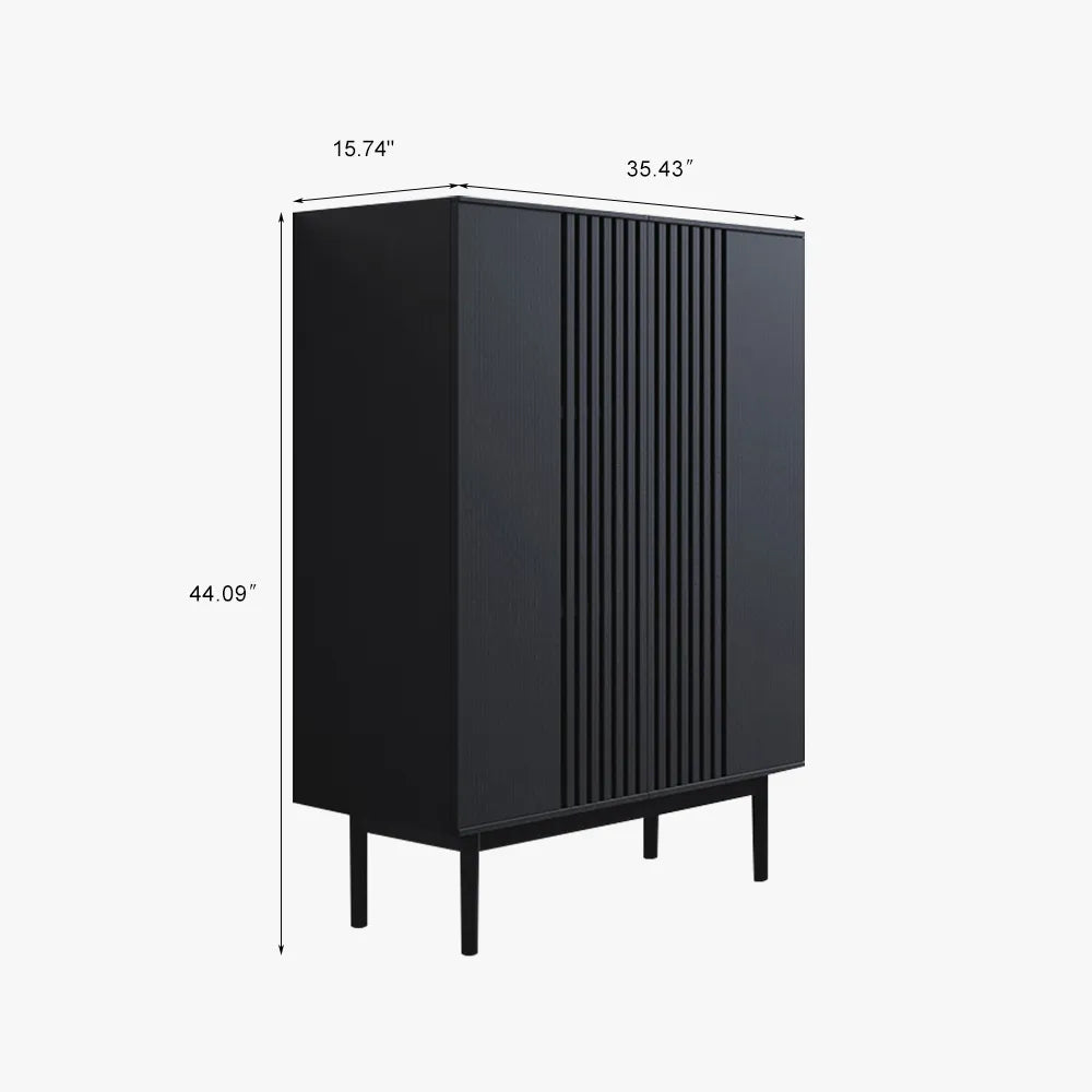Modern Minimalist Side Cabinet Floor Storage Cabinet - Suitable for Living Room and Bedroom