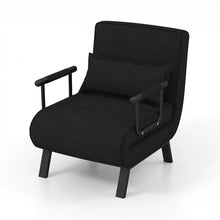 Load image into Gallery viewer, Multifunctional Convertible Sofa Bed Lounger with Armrests and Pillows
