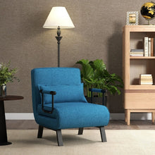 Load image into Gallery viewer, Multifunctional 6-Position Convertible Sofa Bed Lounge Chair with Pillows
