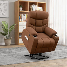 Load image into Gallery viewer, Electric Lift Recliner Massage Chair with USB and Cup Holders for Home Use
