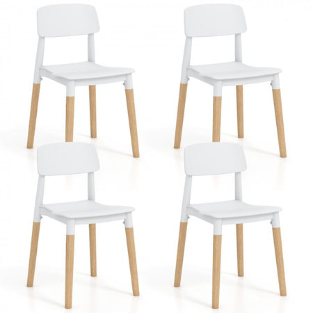 Modern Minimalist High-End Dining Chairs Set of 4 with Backrest for Restaurant