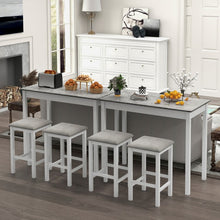 Load image into Gallery viewer, Modern Dining Room Table Sets - 3-Piece Set with Built-in Rectangular Table and Bar Stools - Suitable for Kitchen and Restaurant
