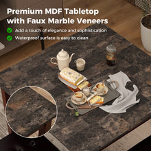 Load image into Gallery viewer, Vintage Small Dining Room Sets with Table and 4 Padded Bar Stools - Suitable for Restaurant and Bistro
