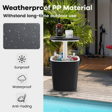 Load image into Gallery viewer, 3-in-1 Portable Camping Cooler Bar Table with Adjustable Height
