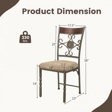 Load image into Gallery viewer, 2-Piece Set of Retro Armless Dining Chairs for Restaurants and Kitchens

