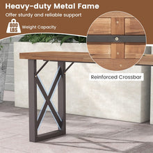 Charger l&#39;image dans la galerie, Outdoor Patio Picnic Rectangular Bench Table Chair Furniture Set
