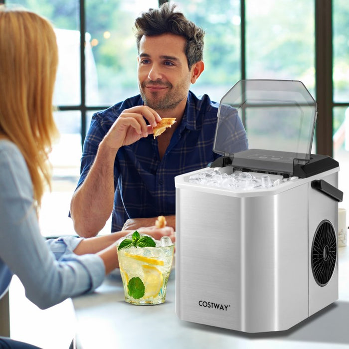 Portable Self-Cleaning Countertop Ice Maker