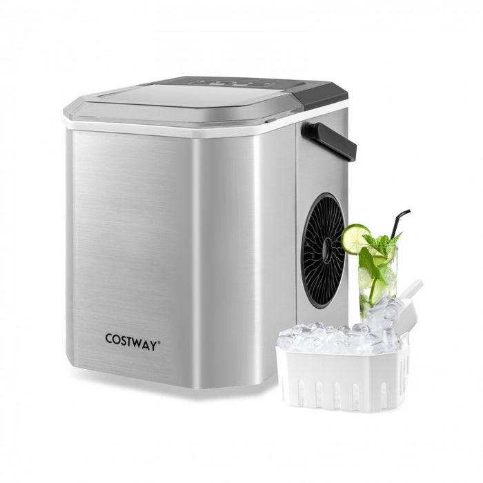 Portable Self-Cleaning Countertop Ice Maker