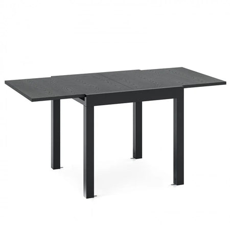 Outdoor Gray Extendable Dining Table - Seats Up to 6 People, Suitable for Patio and Backyard