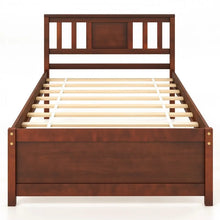Load image into Gallery viewer, Costway Furniture:Rustic Vintage Wooden Bed with Headboard
