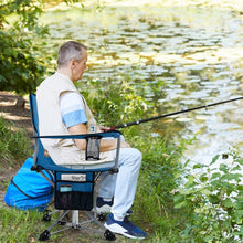 Load image into Gallery viewer, Outdoor Portable Folding Camping Chair with Swivel Function, Storage Bag, and Cup Holder - Suitable for Hiking, Fishing, and Camping
