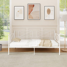 Charger l&#39;image dans la galerie, Costway Furniture:Modern Minimalist Metal Sofa Bed for Two
