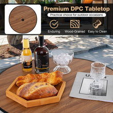 Load image into Gallery viewer, Costway Round Dining Table Mid Century Modern Style - Suitable for Patio, Bar, Backyard, and Garden
