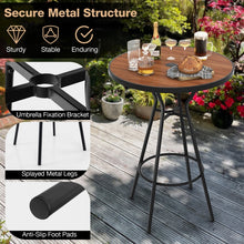Load image into Gallery viewer, Costway Round Dining Table Mid Century Modern Style - Suitable for Patio, Bar, Backyard, and Garden
