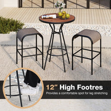 Load image into Gallery viewer, Costway Round Dining Table Mid Century Modern Style - Suitable for Patio, Bar, Backyard, and Garden
