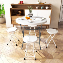 Charger l&#39;image dans la galerie, Costway Modern Foldable Round Dining Table - Suitable for Restaurant, Camping, and Backyard Barbecue
