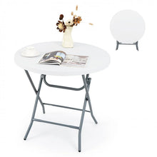 Charger l&#39;image dans la galerie, Costway Modern Foldable Round Dining Table - Suitable for Restaurant, Camping, and Backyard Barbecue
